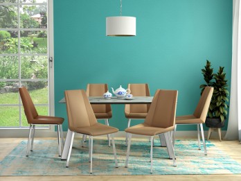 Marbela 6 Seater Dining Table Set