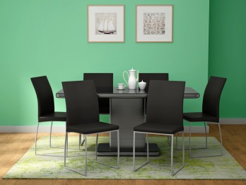 Neo Apple 6 Seater Dining Table Set