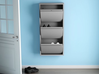 Step-In Three Tier Shoe Cabinet