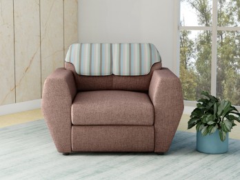 Facet 1 Seater Sofa (Brown)