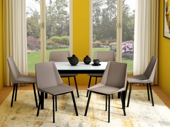 Alaska 6 Seater Dining Table Set