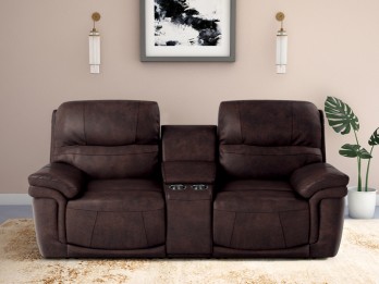Mackenzie 2 Seater Recliner (Brown)