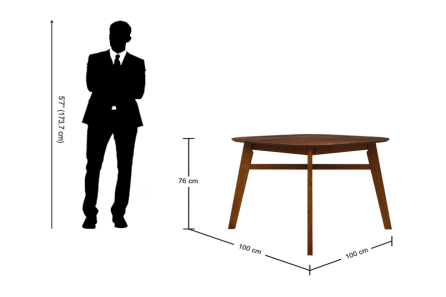 ORBITAL 4 SEATER DINING TABLE SET