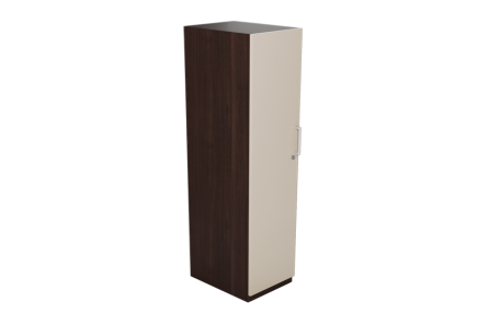 KALISTA WOODEN WARDROBE 1 DOOR (LIGHT BEIGE)