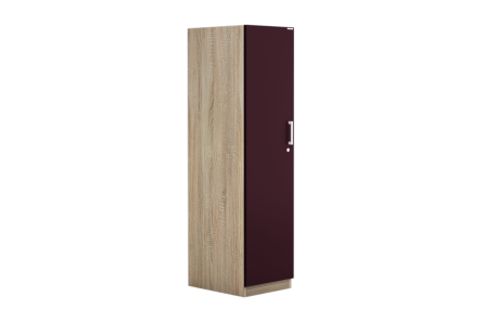 KALISTA WOODEN WARDROBE 1 DOOR (SHIAL WINE RED)