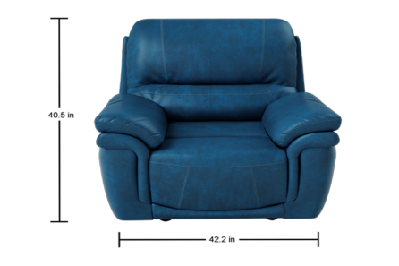 MACKENZIE 1 SEATER RECLINER (BLUE)