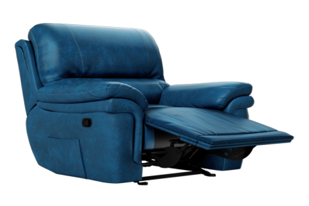 MACKENZIE 1 SEATER RECLINER (BLUE)