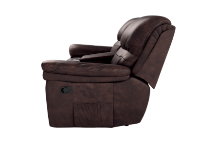MACKENZIE 2 SEATER RECLINER (BROWN)