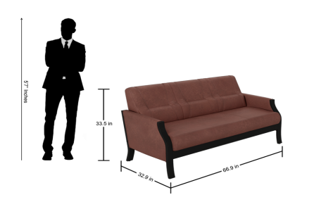 MILOS 3 SEATER SOFA