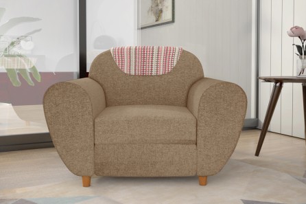 PETAL 1 SEATER SOFA (SAND BEIGE)