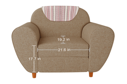 PETAL 1 SEATER SOFA (SAND BEIGE)