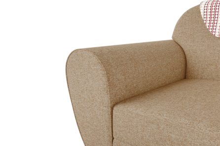 PETAL 1 SEATER SOFA (SAND BEIGE)