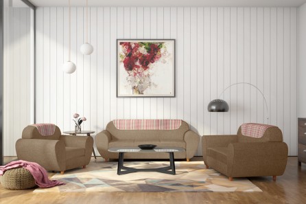 PETAL 1 SEATER SOFA (SAND BEIGE)